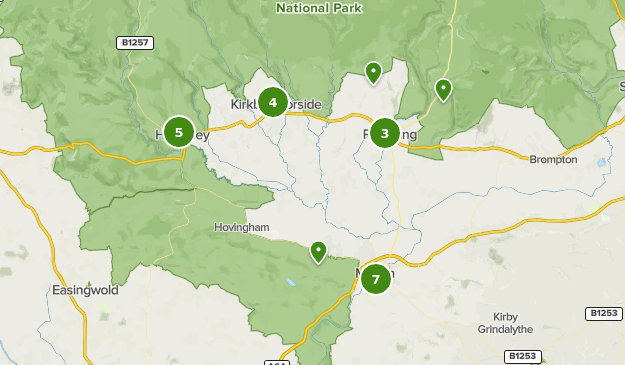 Ryedale District Council Walks Map