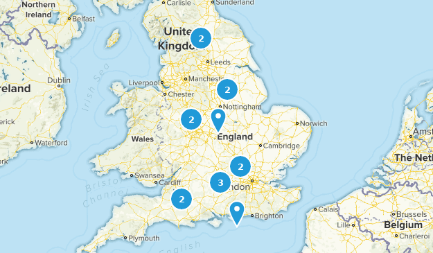UK Countryside Trails with Follies Map