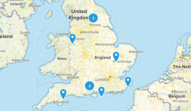 Popular UK Cathedral Walks Map