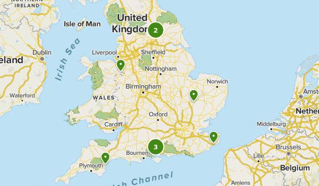 Popular UK Cathedral Walks Map