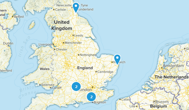 Popular UK Windmill Trails Map