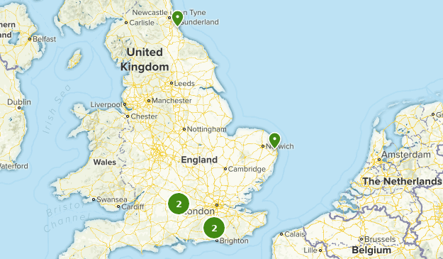 Popular UK Windmill Trails Map
