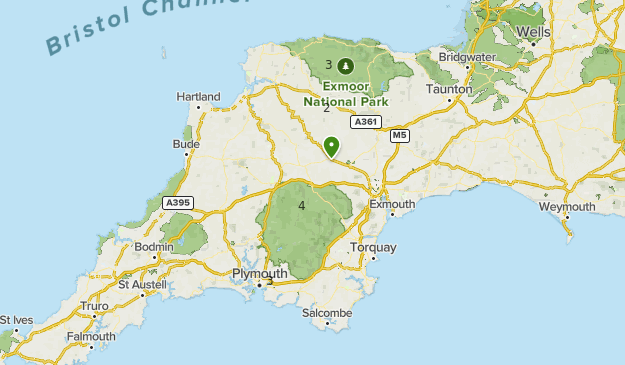 Two Moors Way Map
