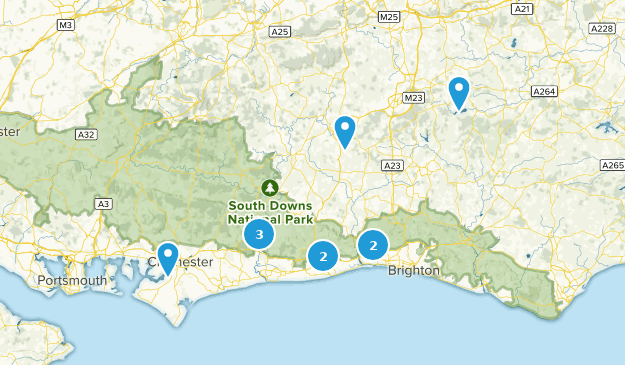 The West Sussex Weekend Collection Map