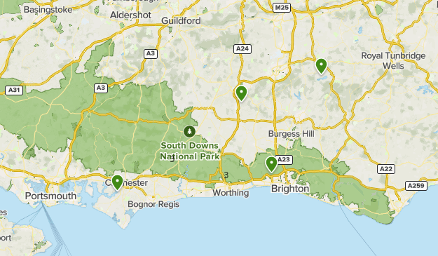The West Sussex Weekend Collection Map