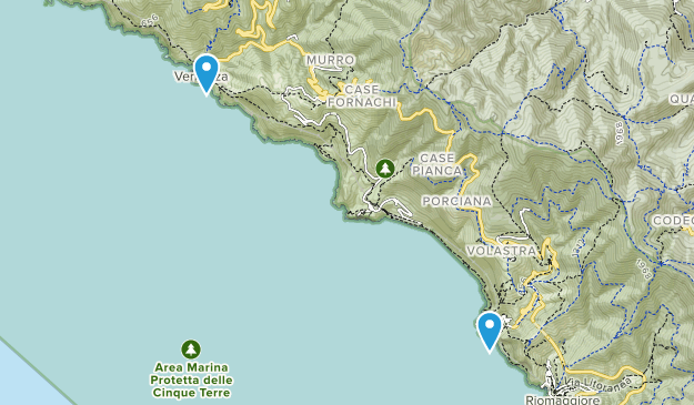 cinque terre Map