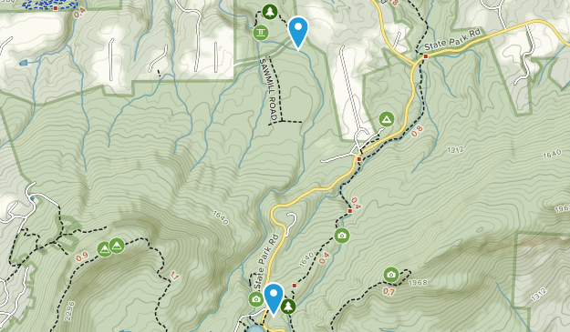 near hanging rock Map
