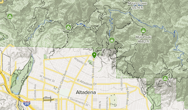 Day hikes Map