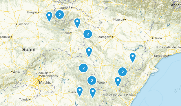 Traversée du système ibérique Map