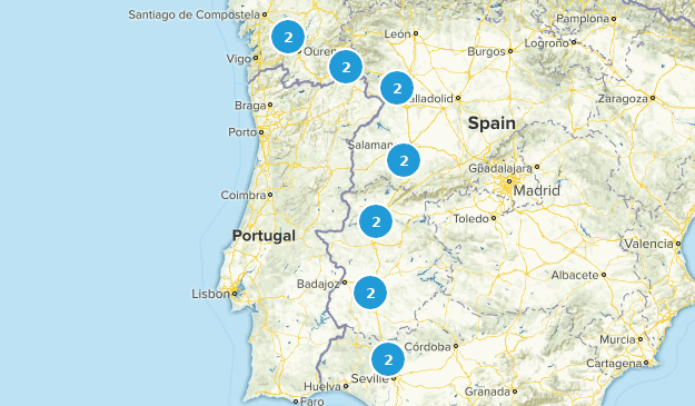 The Way of Saint James (The Silver Route) Map