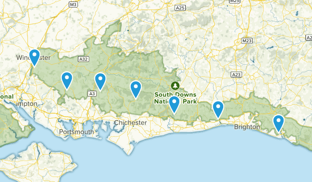 South Down Way Map