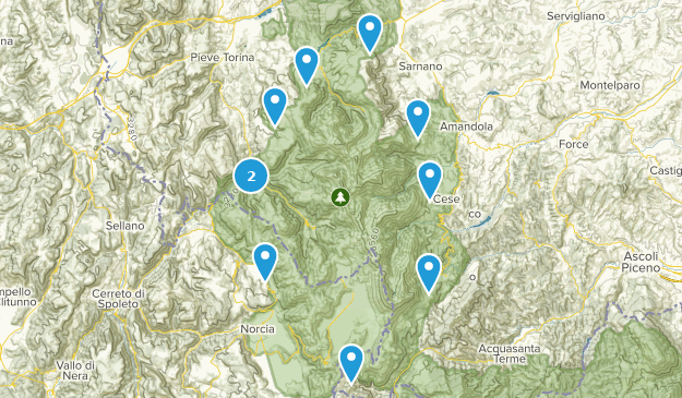 Grande Anello Sibillini Map