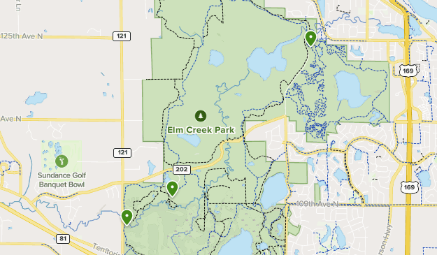 elm creek bike trail map