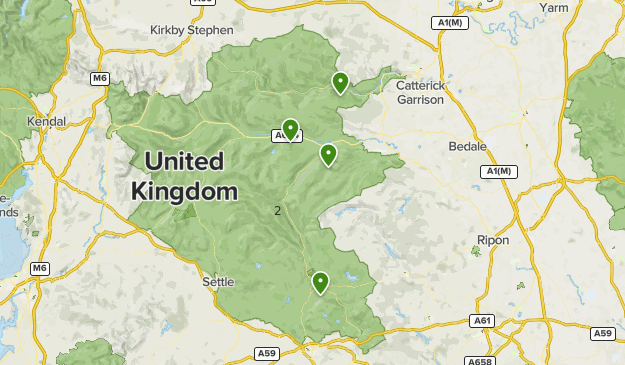 The Inn Way to the Yorkshire Dales Map