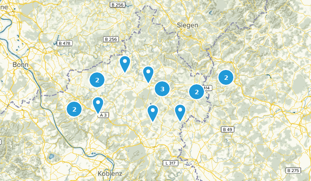 Westerwaldsteig Map