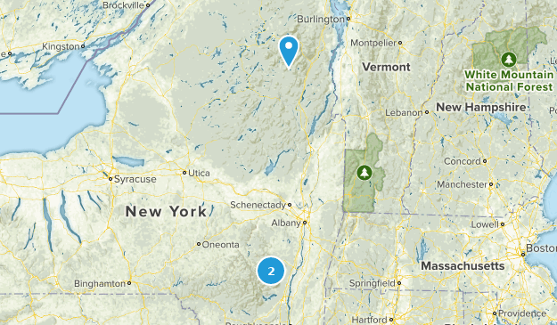 Upstate Hikes Map