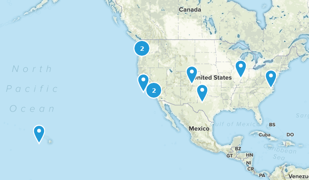 Sentiers populaires américains Map