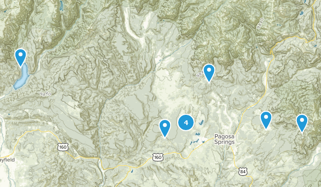 Pagosa Springs, CO Map