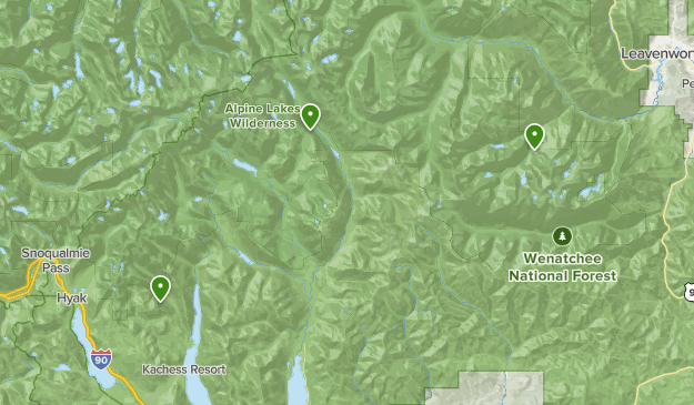 Alpine Lakes Wilderness Map Alpine Lakes Wilderness | List | Alltrails