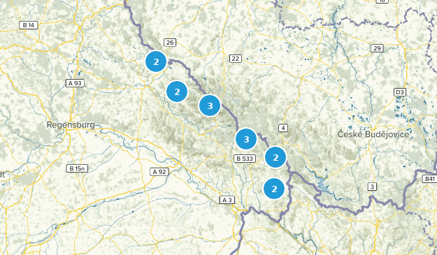 Goldsteig Nordroute: Bavarian Forest Map
