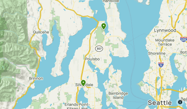 kitsap county map with roads