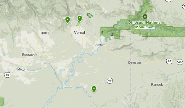 Dinosaur N. Monument Map