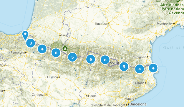 GR11 (Transpirenaica) Map