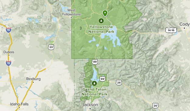 alltrails yellowstone