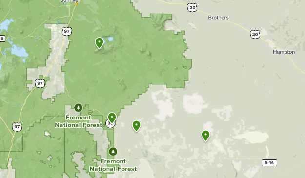 OR Dayhikes Map
