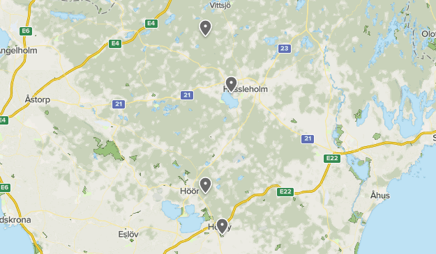 Skåneleden Schweden Map