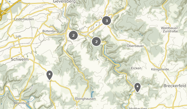 Ennepetal wandernd erleben Map