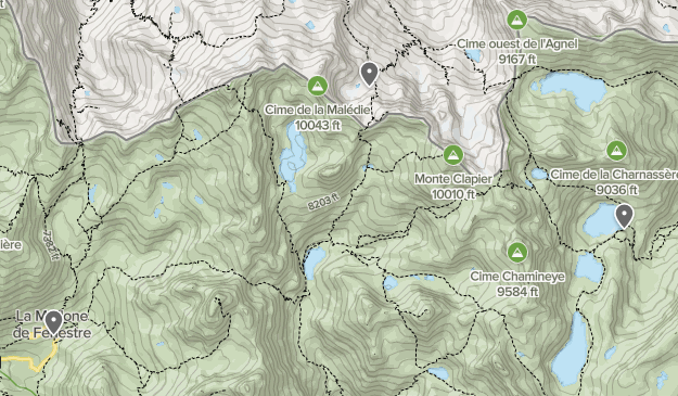 Natuurpark Mercantour: trektocht september 2015 Map