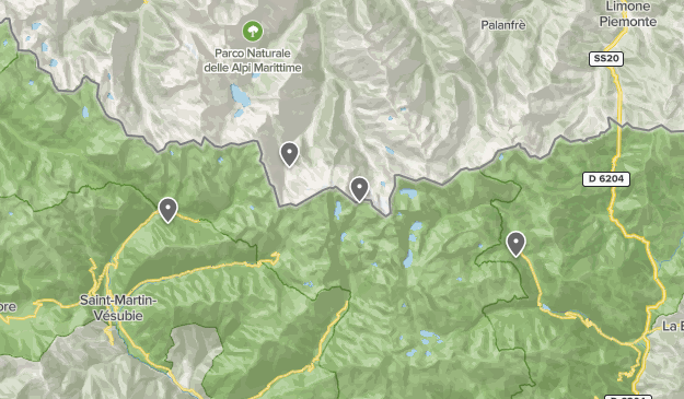 Natuurpark Mercantour: trektocht september 2016 Map