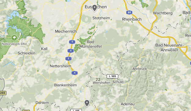 Strecken 25 - 35 Km Map