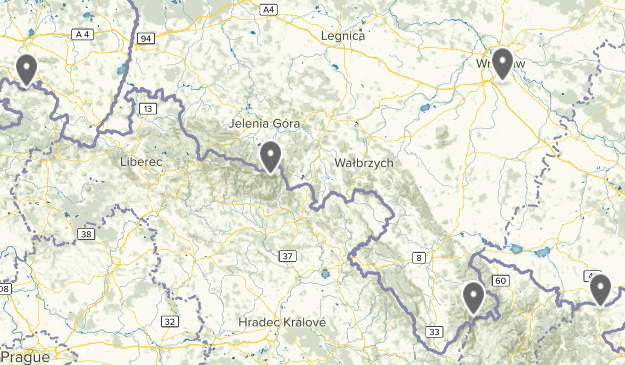 TransSudety 2017 Map