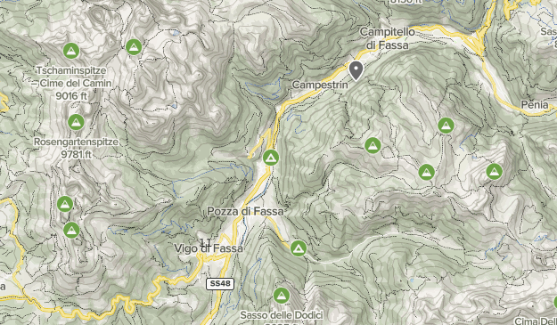 Standplaats: Vigo di Fassa Map