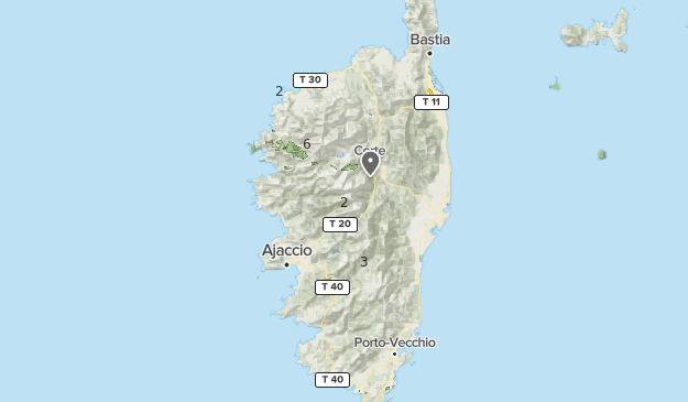 Korsika Map