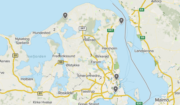 Ta' toget på cykeltur Map