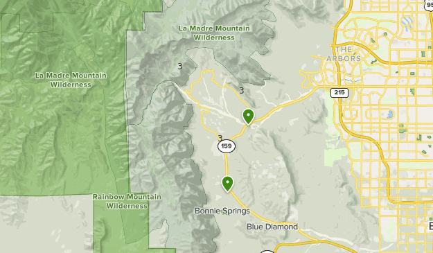 Red Rock Canyon, NV Map