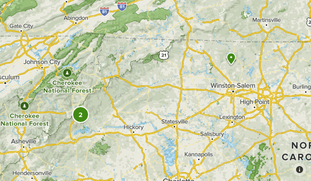 NC trails Map