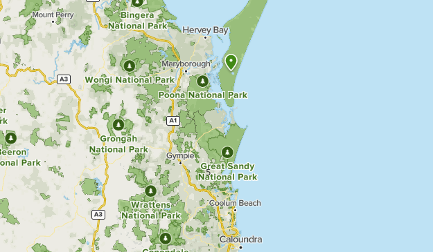 Map Of Rainbow Beach Rainbow Beach | List | Alltrails