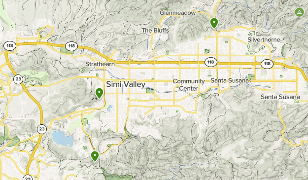 Map Of Simi Valley Simi Valley | List | Alltrails