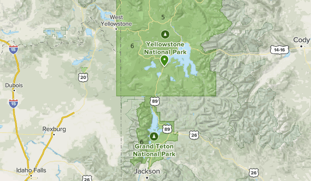 Yellowstone / Tetons Map