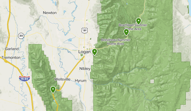 Map Of Cache Valley Utah Cache Valley | List | Alltrails