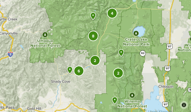 Shady Cove, Trail, Prospect Area | List | AllTrails