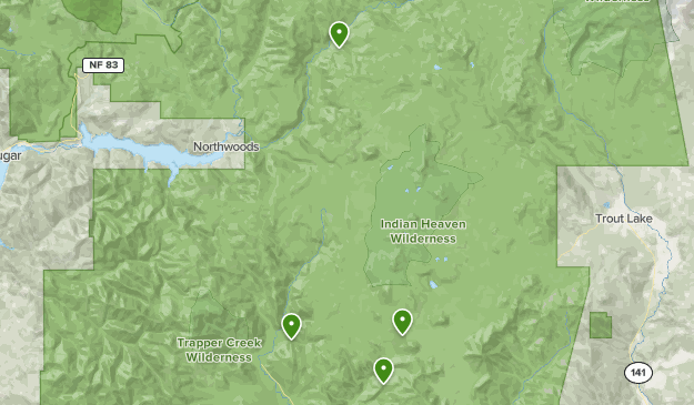 Map Of Indian Heaven Wilderness Indian Heaven Wilderness | List | Alltrails