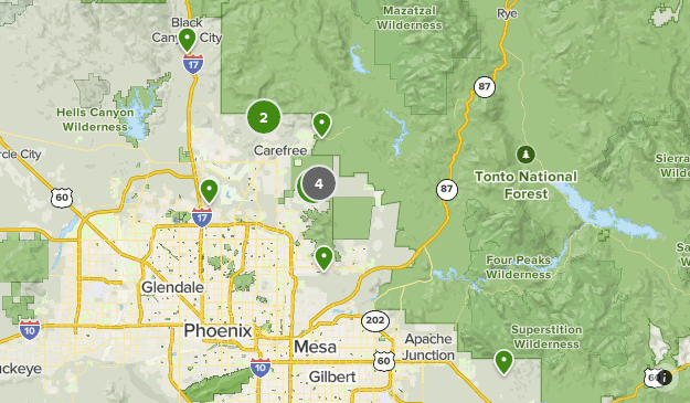 Scottsdale to hike List AllTrails