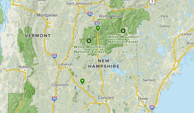 2020 big hikes Map