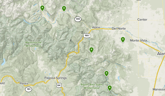 Rio Grande National Forest Co List Alltrails 