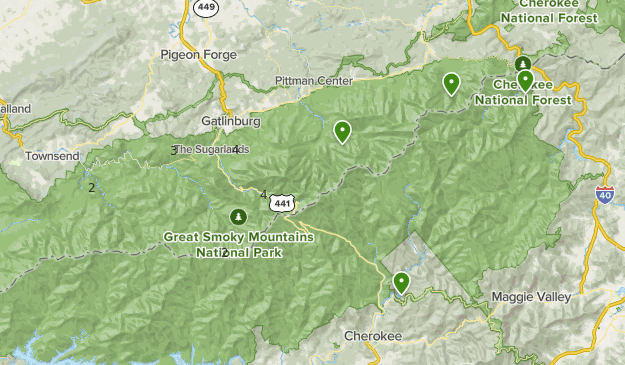 Smoky mountain Map